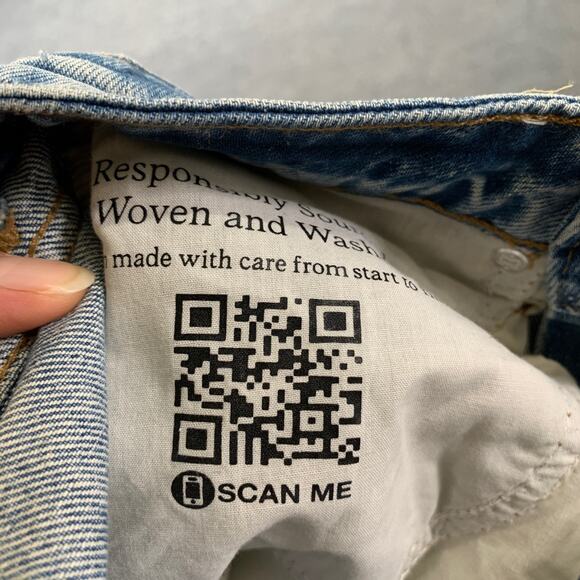 Cotton On:Jeans Womens 22 Storm Blue Rip Low Rise Straight Distressed Denim - Picture 8 of 14